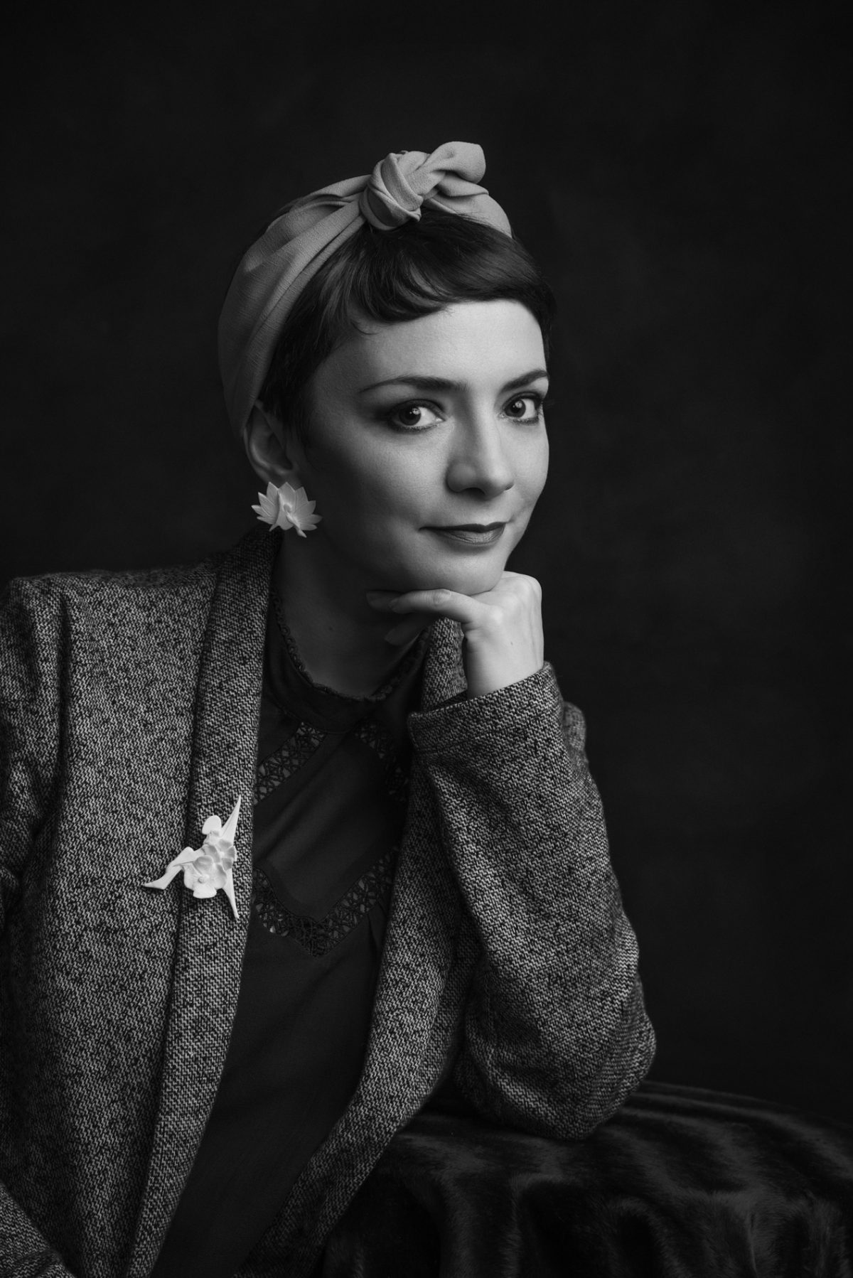 Sarah-Scaniglia-photographe-nantes-portrait-mode-editorial-magazine-noir et blanc, femme