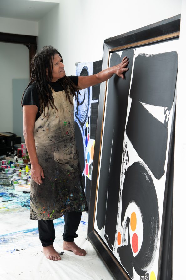 Sarah-Scaniglia-Photographe-Lassaad-Metoui-artiste-magazine. Dans son atelier à Nantes. reportage pour Beaux arts Magazine