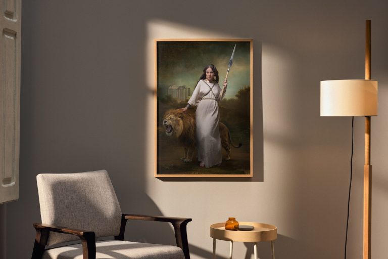 Tirage photo encadré et accroché au mur de Sarah Scaniglia.